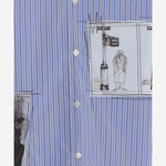 CAMICIA IN COTONE CON MOTIVO A RIGHE E STAMPA GRAFICA HPB009W25 1 HOMME 