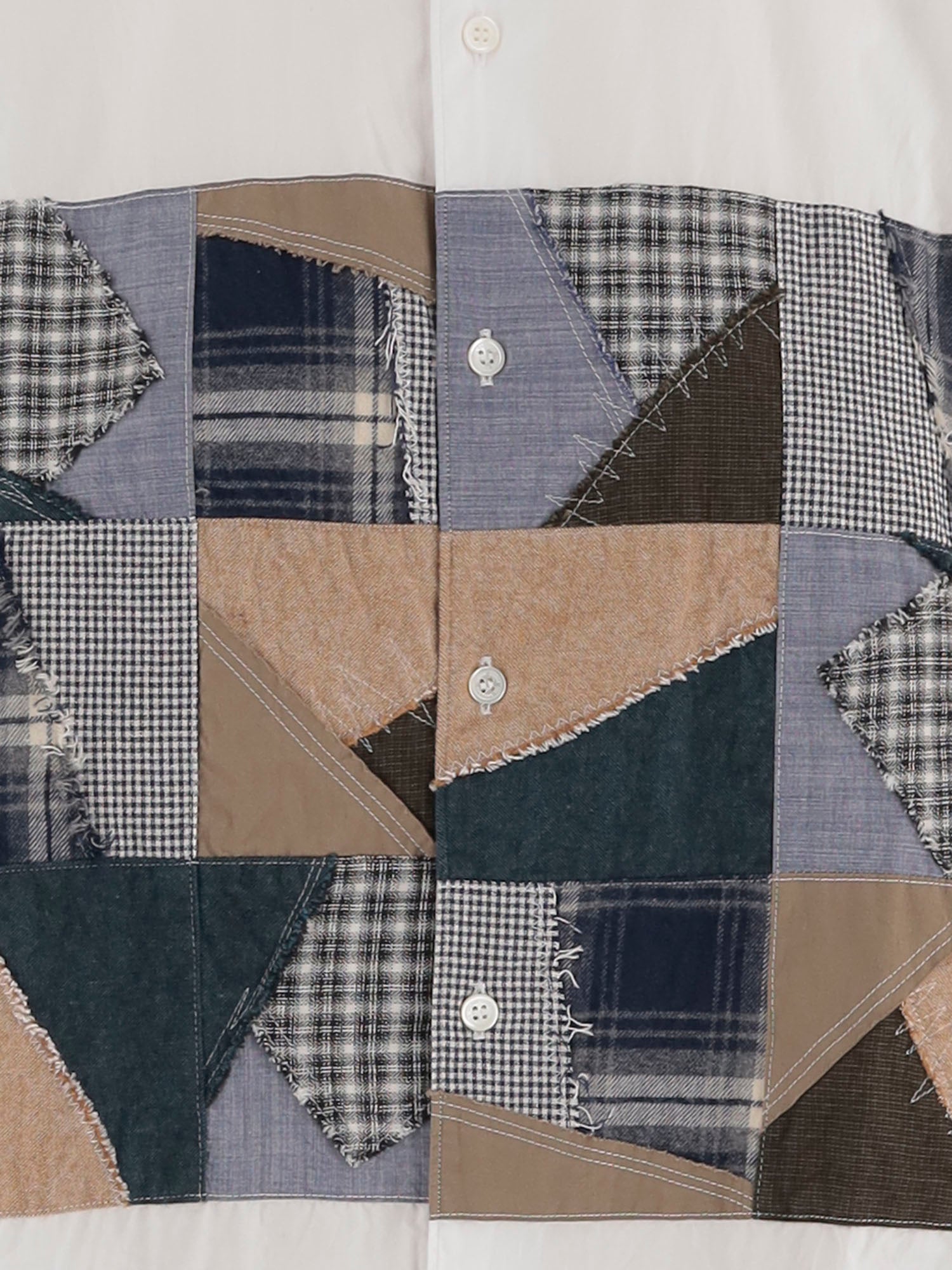 CAMICIA PATCHWORK IN COTONE HPB020W25 2 HOMME 