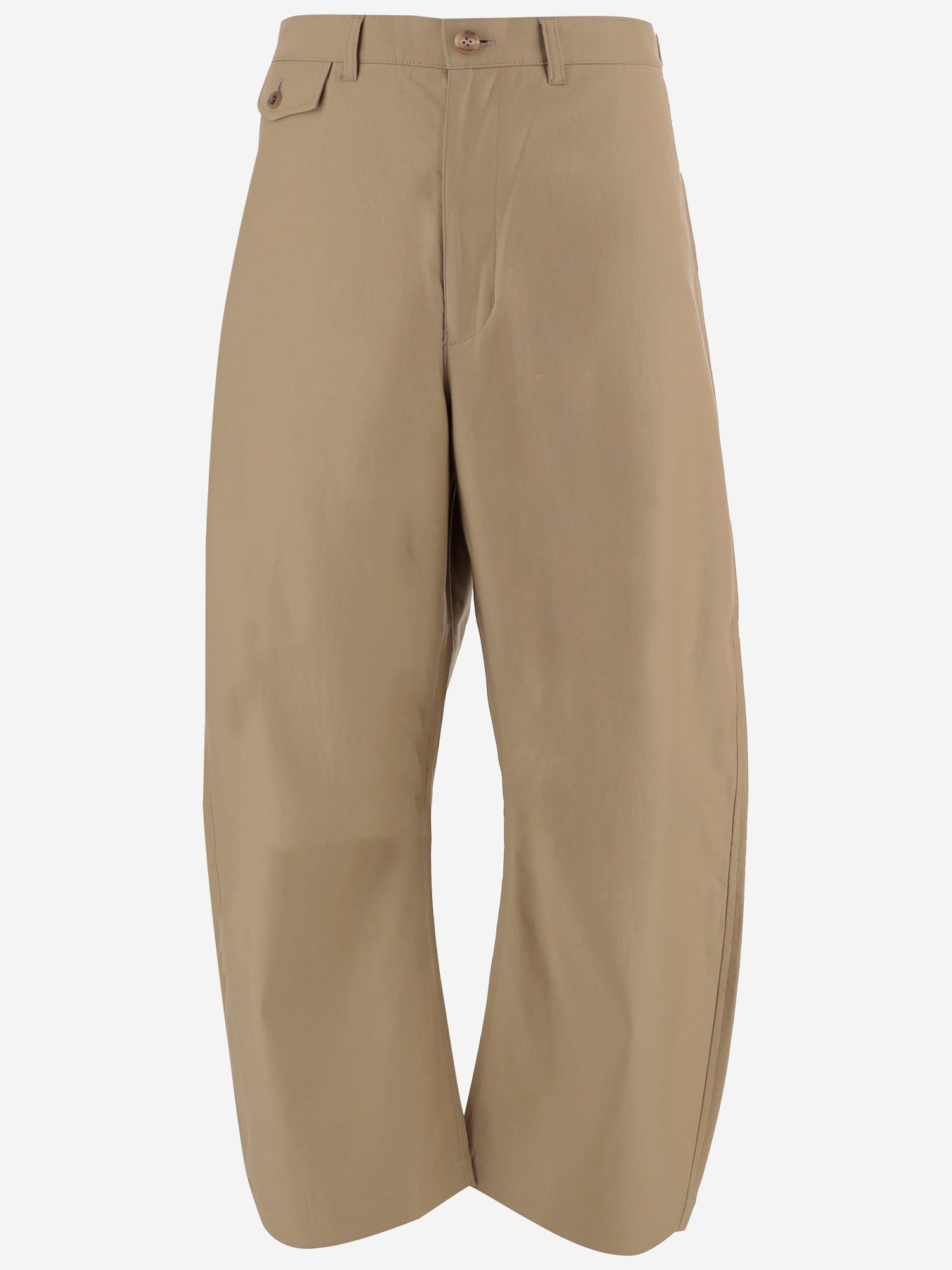 PANTALONI A GAMBA AMPIA IN COTONE HPP004W25 2 HOMME 