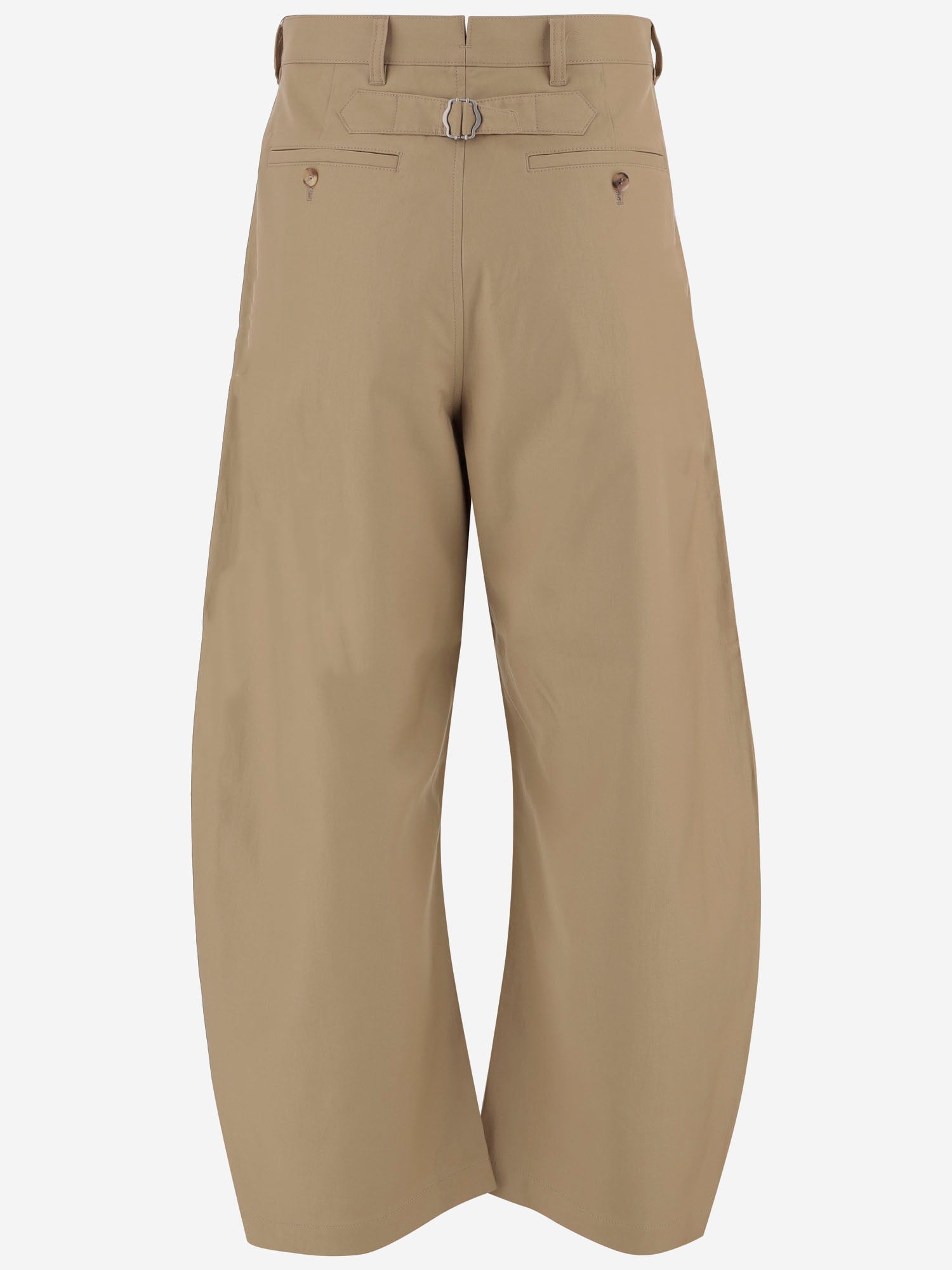 PANTALONI A GAMBA AMPIA IN COTONE HPP004W25 2 HOMME 