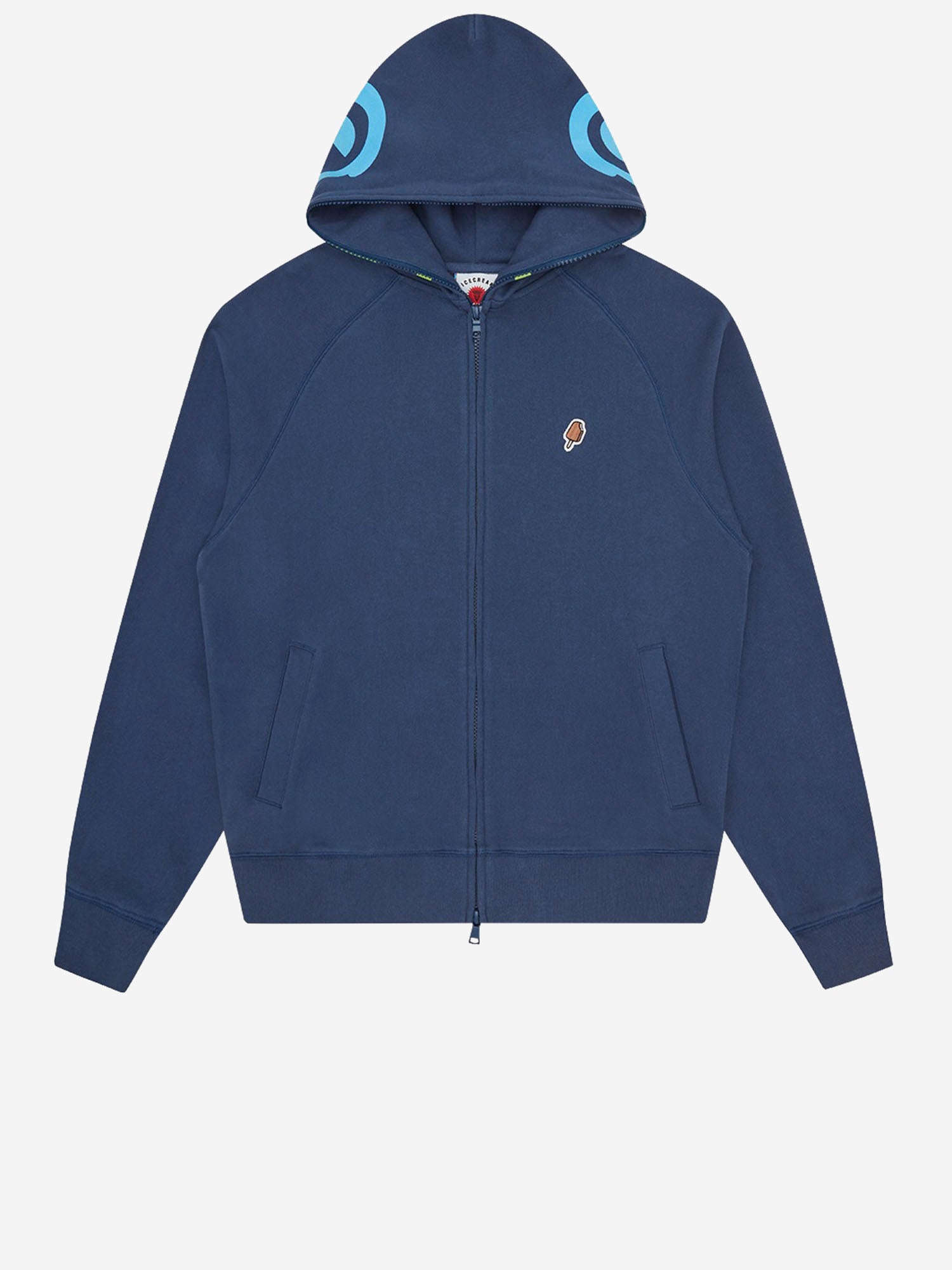 FELPA GRADIENT SMILEY IN COTONE CON LOGO IC25344 NAVY ICECREAM 