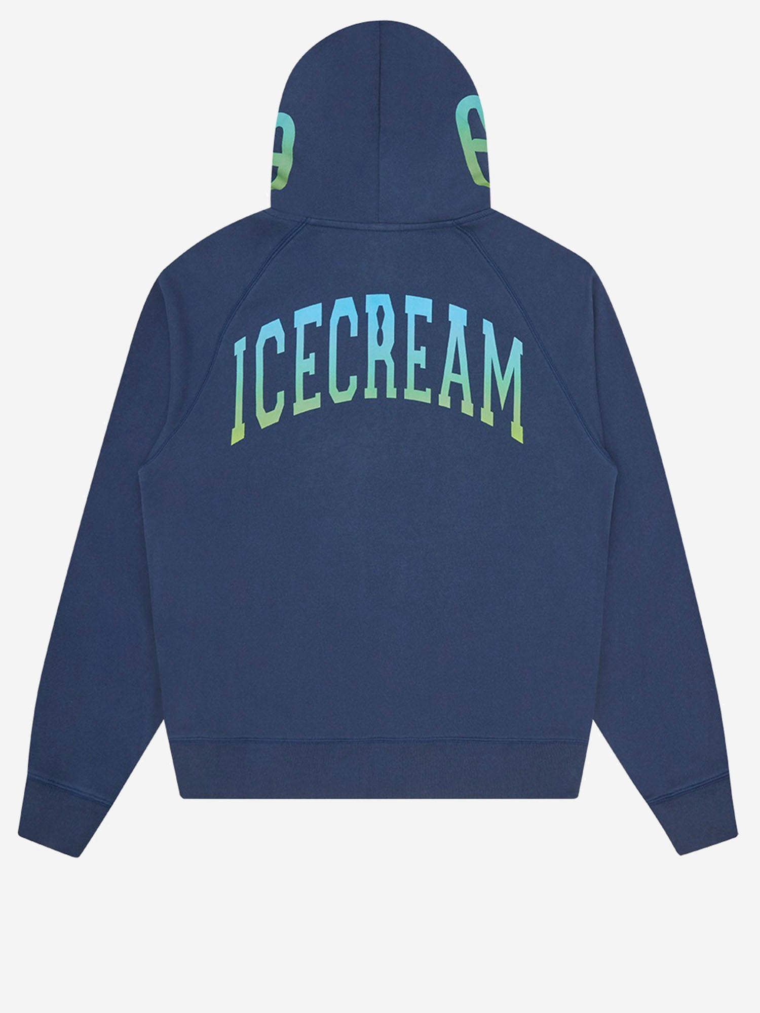 FELPA GRADIENT SMILEY IN COTONE CON LOGO IC25344 NAVY ICECREAM 