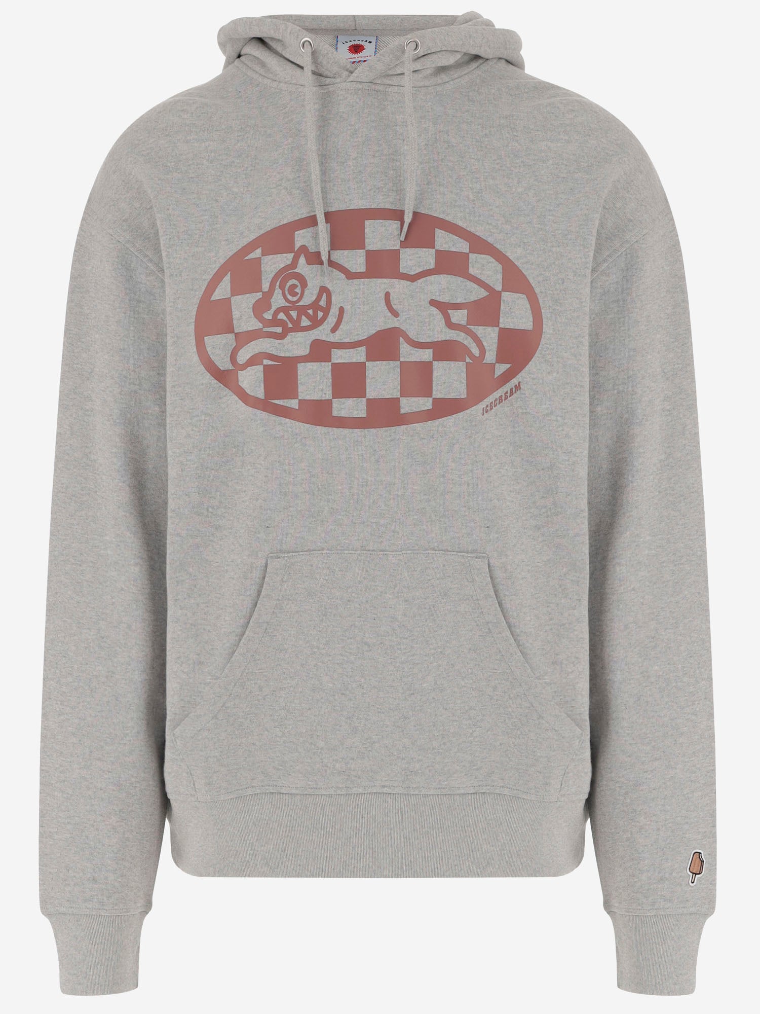 FELPA IN COTONE CON LOGO IC25378 HEATHERGREY ICECREAM 