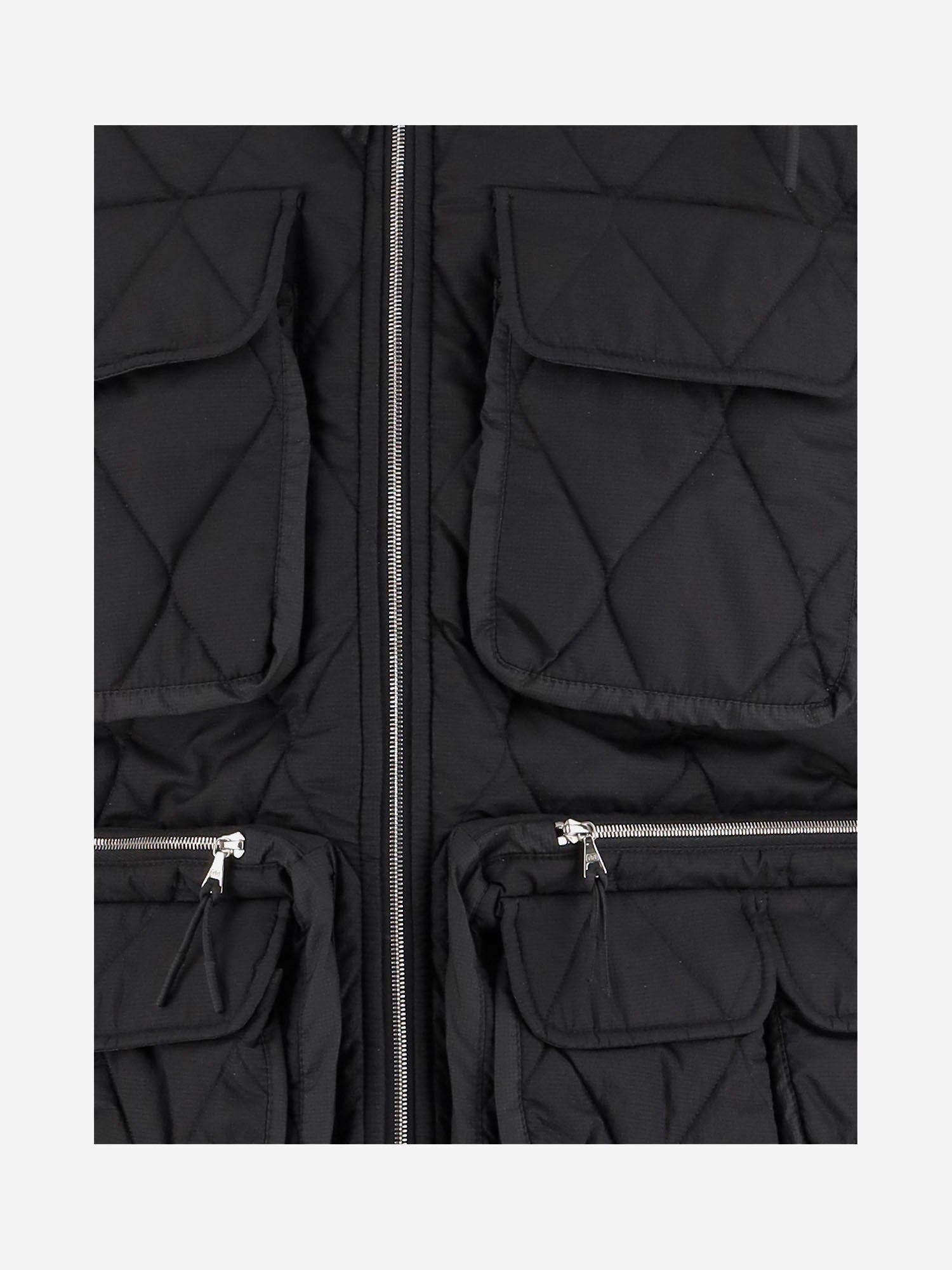 GILET EMBER IN NYLON EMBER VEST KETCHUPBLACK IENKI IENKI 