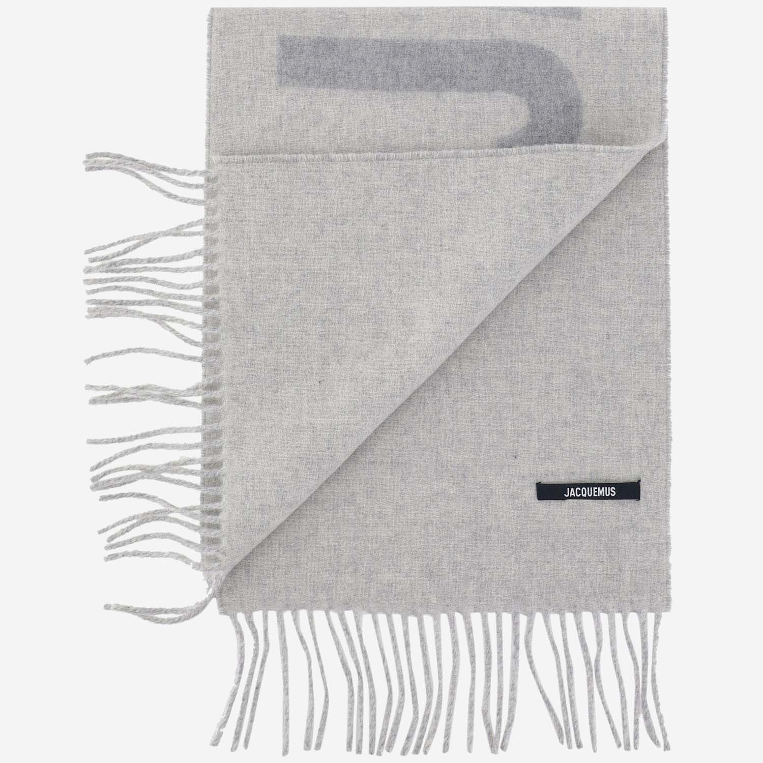 SCIARPA IN LANA CON MAXI LOGO ACU00435AOT4001 950 JACQUEMUS 