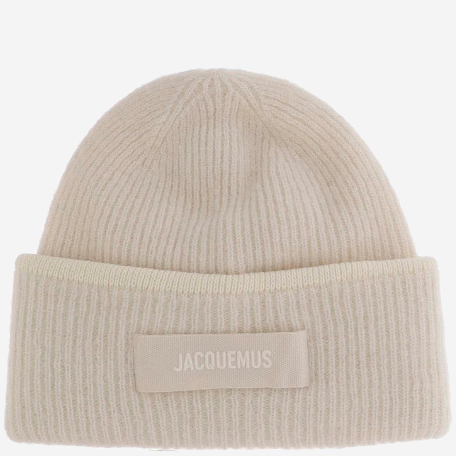 BEANIE IN MISTO LANA CON LOGO ACU00666AK00227 110 JACQUEMUS 
