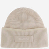 BEANIE IN MISTO LANA CON LOGO ACU00666AK00227 110 JACQUEMUS 