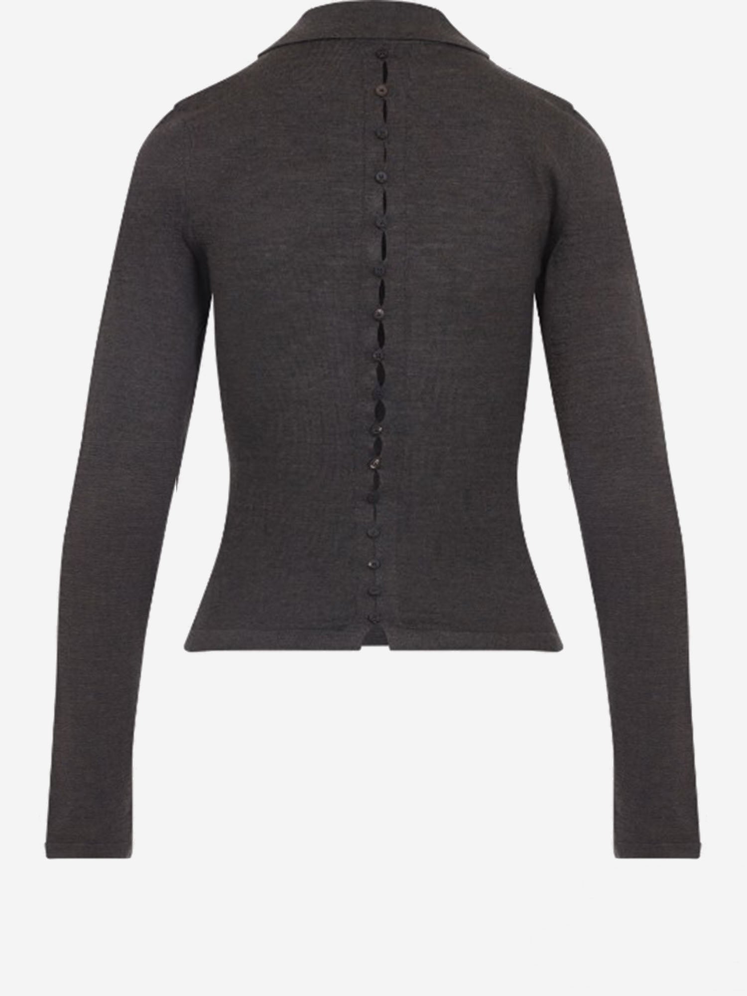 MAGLIA POLO IN LANA POW00806AK00145 880 JACQUEMUS 