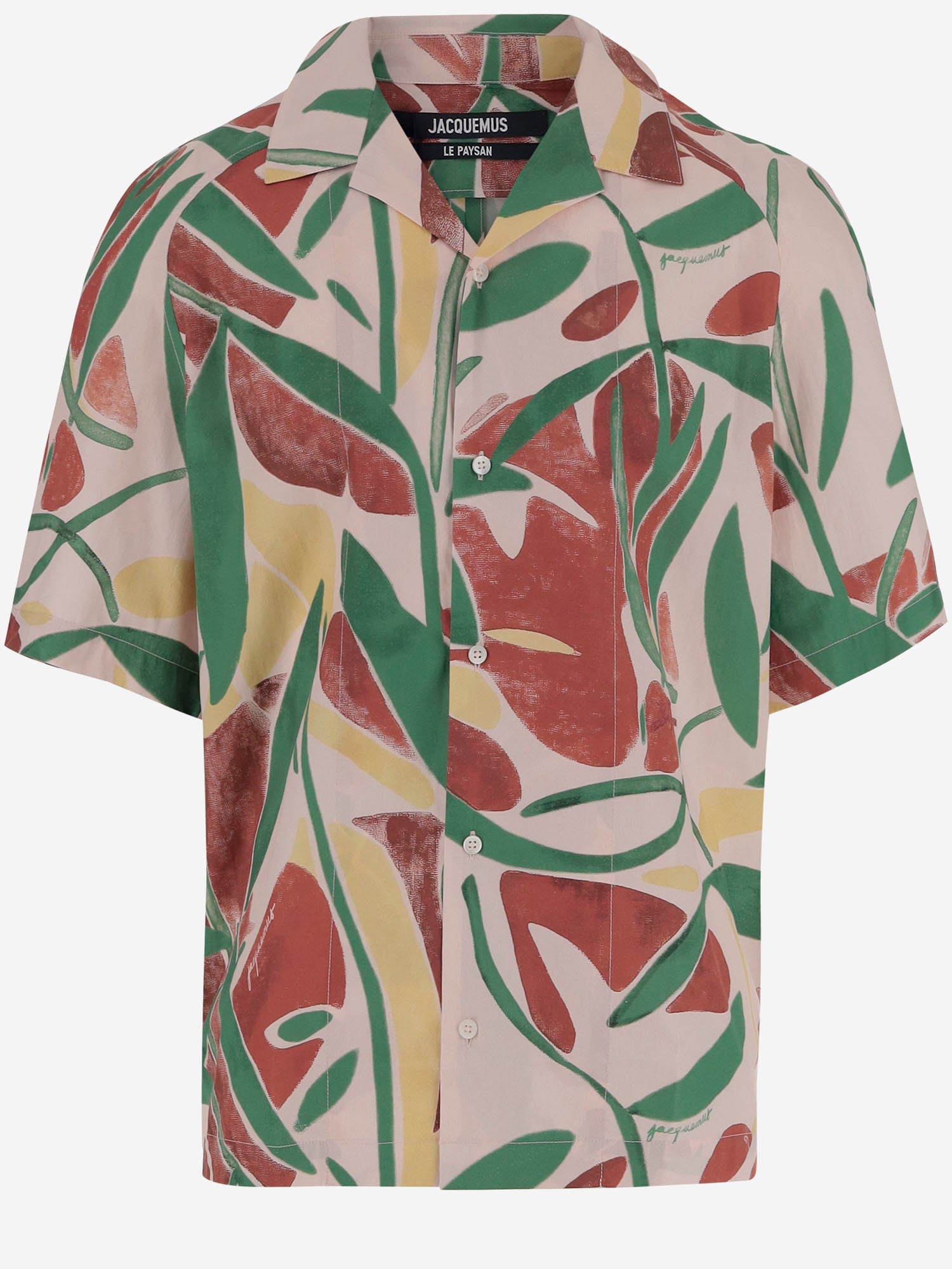 CAMICIA FONCCIO IN COTONE CON STAMPA VEGETALE SHM00535AW00691 4EQ JACQUEMUS 