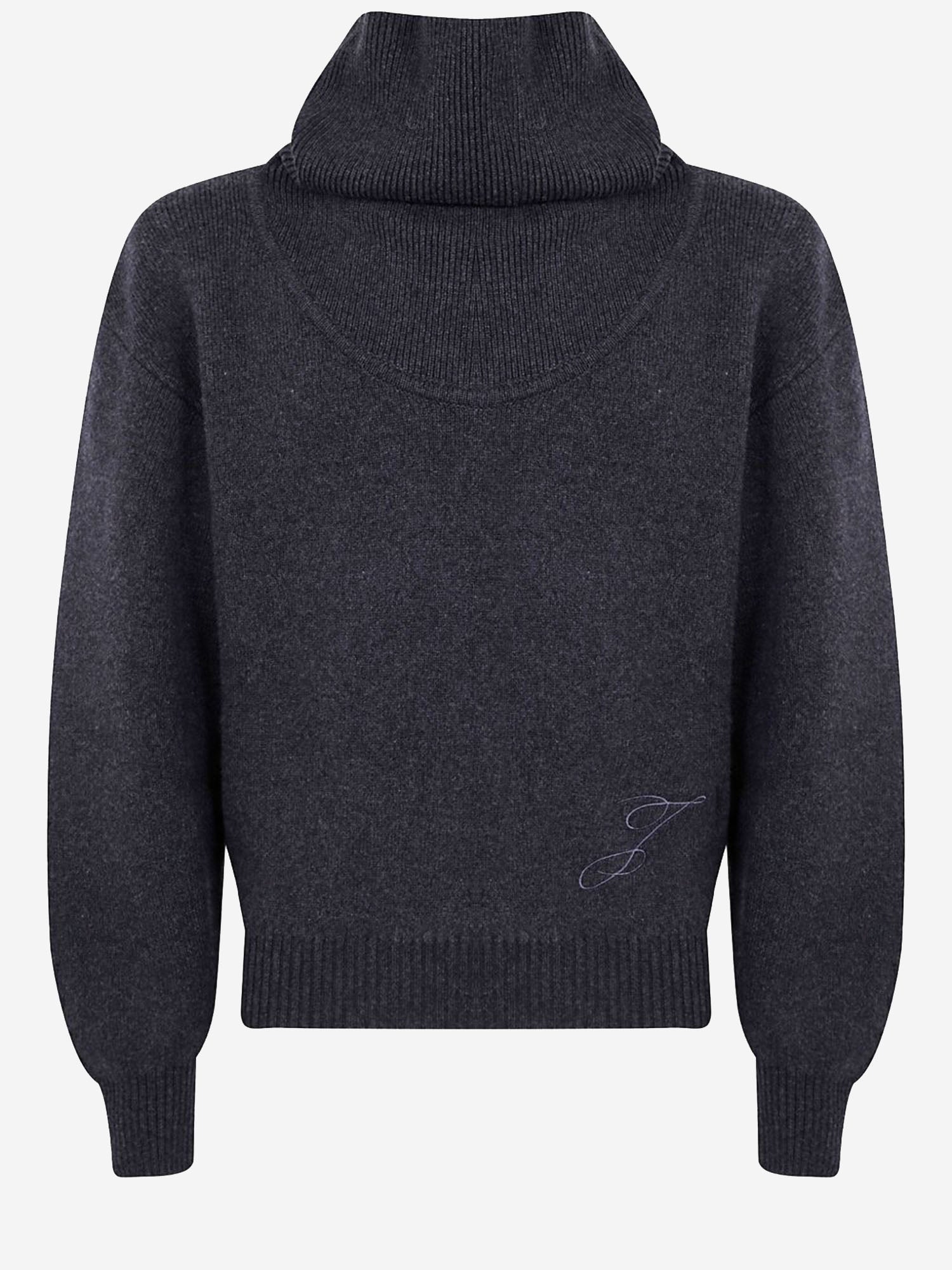 Maglione con dolcevita ampio in lana e cashmere SWW00624AK00278 970 JACQUEMUS 