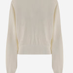 MAGLIONE IN LANA MERINO CON RICAMO LOGO SWW00632AK00299 110 JACQUEMUS 
