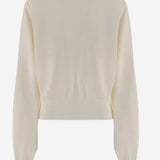 MAGLIONE IN LANA MERINO CON RICAMO LOGO SWW00632AK00299 110 JACQUEMUS 