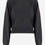 MAGLIONE IN LANA MERINO CON RICAMO LOGO SWW00632AK00299 970 JACQUEMUS 