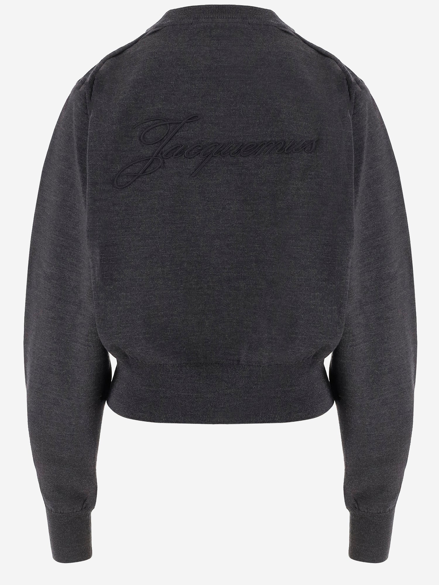 MAGLIONE IN LANA MERINO CON RICAMO LOGO SWW00632AK00299 970 JACQUEMUS 