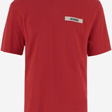 T-SHIRT IN COTONE CON LOGO TSM00133AJ00226 480 JACQUEMUS 