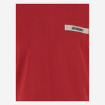 T-SHIRT IN COTONE CON LOGO TSM00133AJ00226 480 JACQUEMUS 