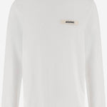 T-SHIRT A MANICHE LUNGHE CON LOGO TSM00570AJ00226 100 JACQUEMUS 