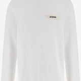 T-SHIRT A MANICHE LUNGHE CON LOGO TSM00570AJ00226 100 JACQUEMUS 