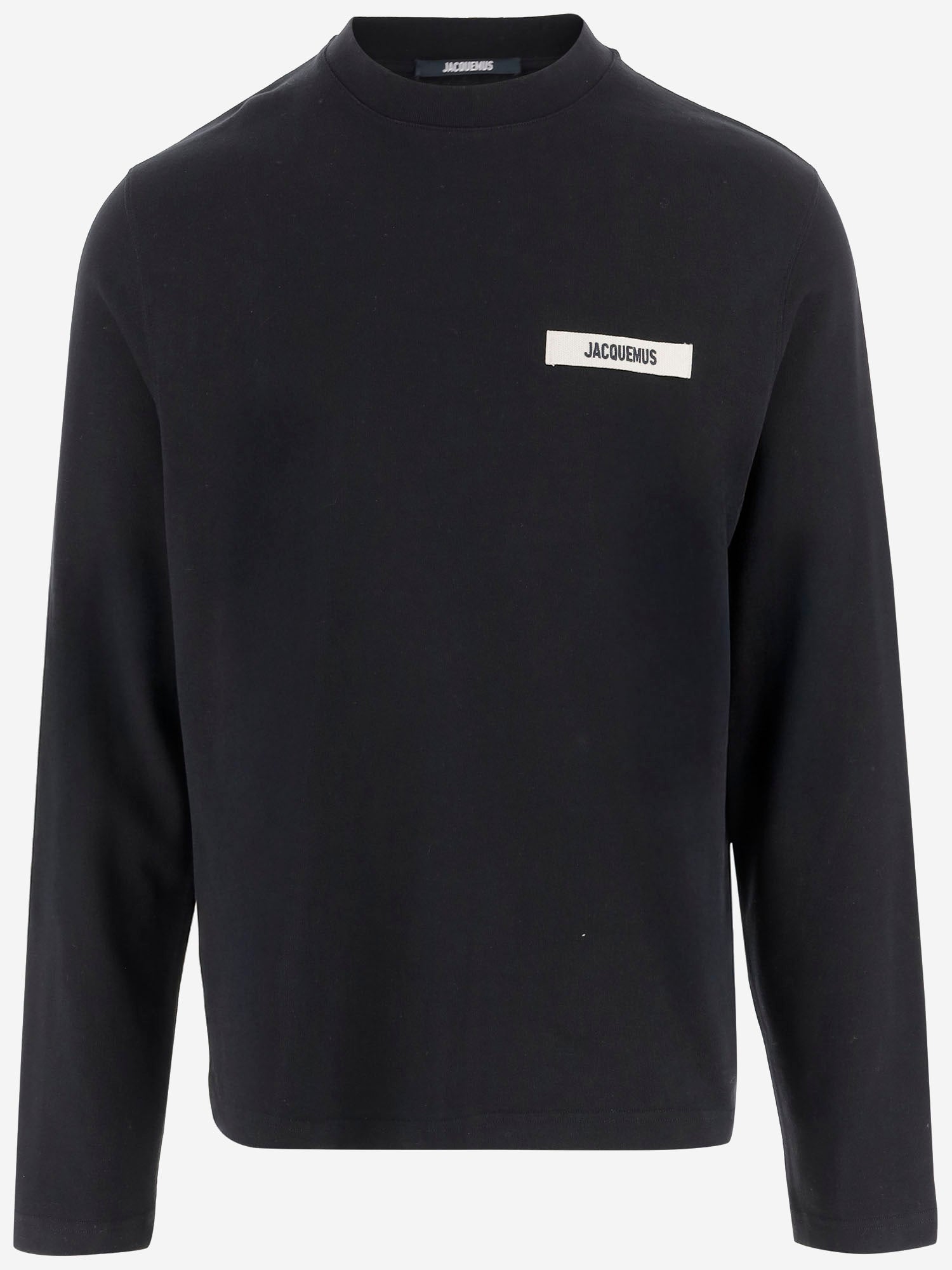 T-SHIRT A MANICHE LUNGHE CON LOGO TSM00570AJ00226 990 JACQUEMUS 
