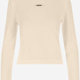 LE T-SHIRT GROS GRAIN MANCHES LONGUES TSW00155AJ00124 130 JACQUEMUS 