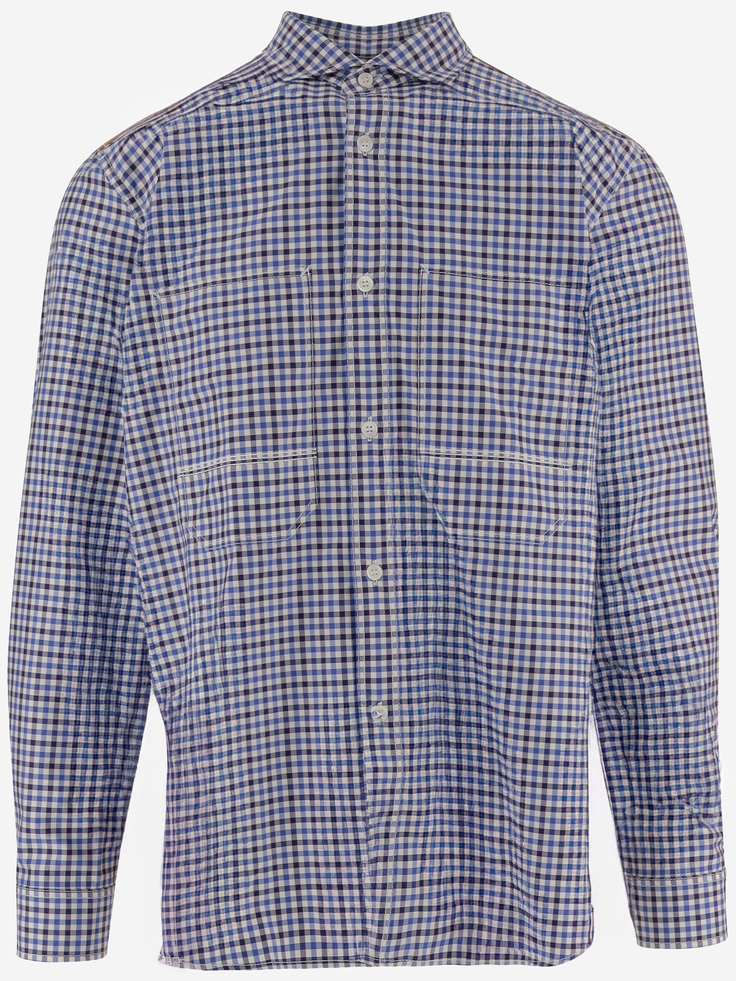 CAMICIA IN COTONE CON MOTIVO CHECK A CONTRASTO WPB013W25 1 JUNYA WATANABE 