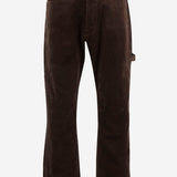 PANTALONI A COSTE IN MISTO COTONE CON DETTAGLI IN PELLE WPP026W25 1 JUNYA WATANABE 