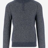 MAGLIA IN MISTO LANA CON ZIP AL COLLO K4138JW KBC K-WAY 
