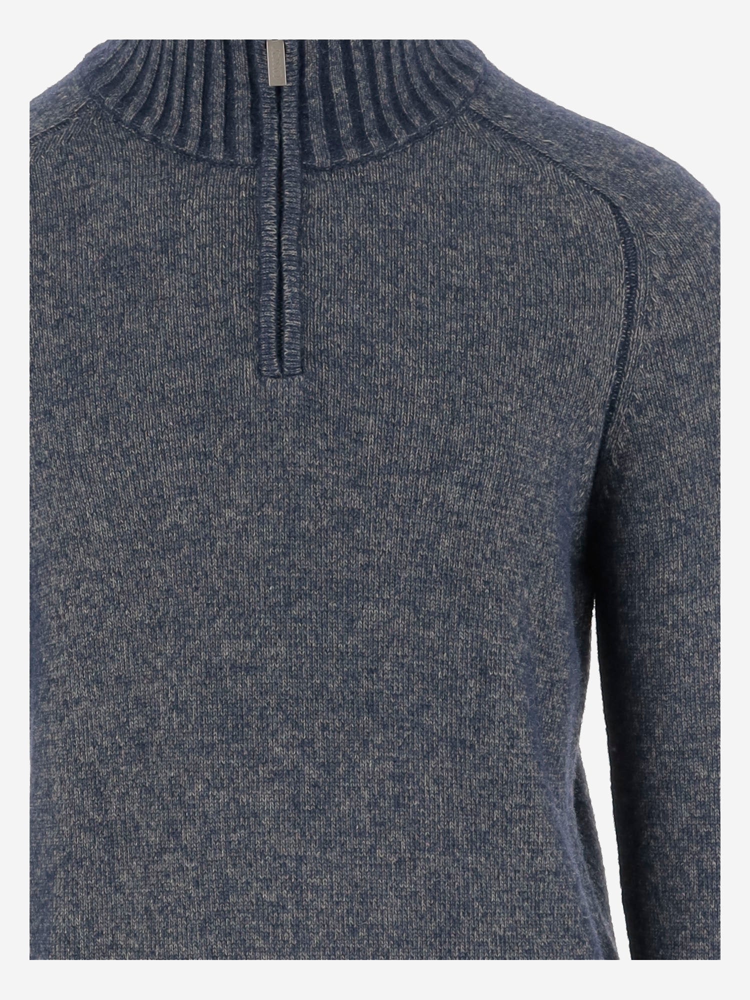 MAGLIA IN MISTO LANA CON ZIP AL COLLO K4138JW KBC K-WAY 