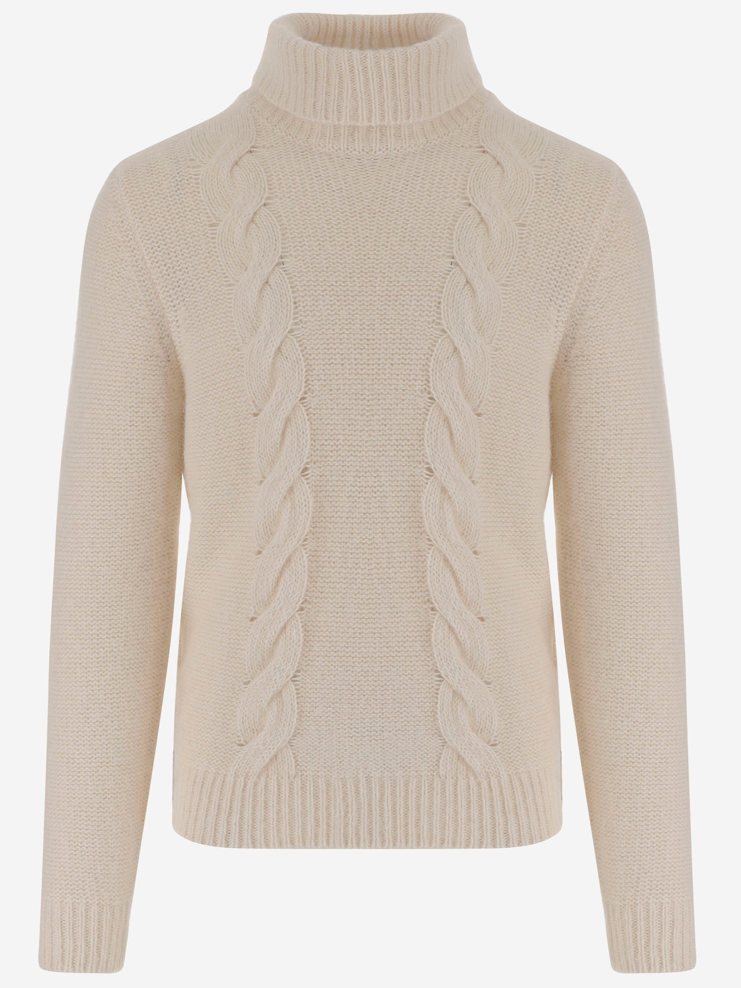 MAGLIA CON TRECCE IN COTONE E ALPACA K4138LW KBG K-WAY 