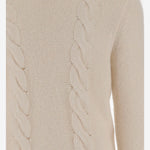 MAGLIA CON TRECCE IN COTONE E ALPACA K4138LW KBG K-WAY 