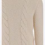 MAGLIA CON TRECCE IN COTONE E ALPACA K4138LW KBG K-WAY 