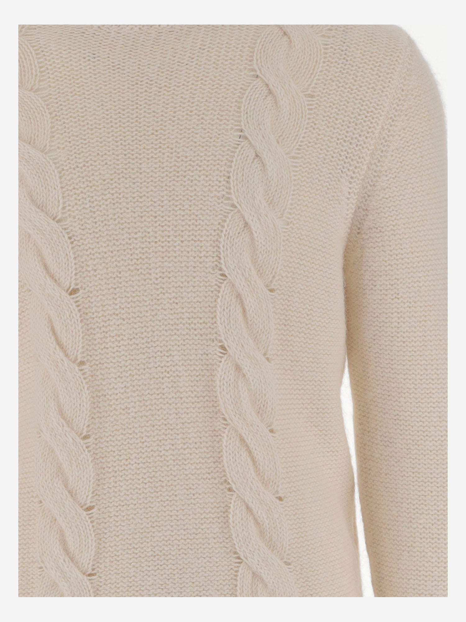 MAGLIA CON TRECCE IN COTONE E ALPACA K4138LW KBG K-WAY 