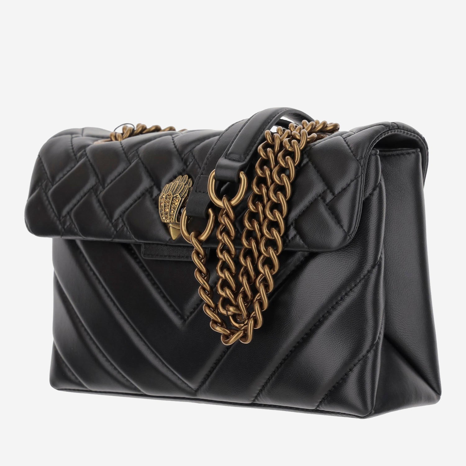 Borsa kensington in pelle<BR/><BR/> 1470400109 BLACK KURT GEIGER 