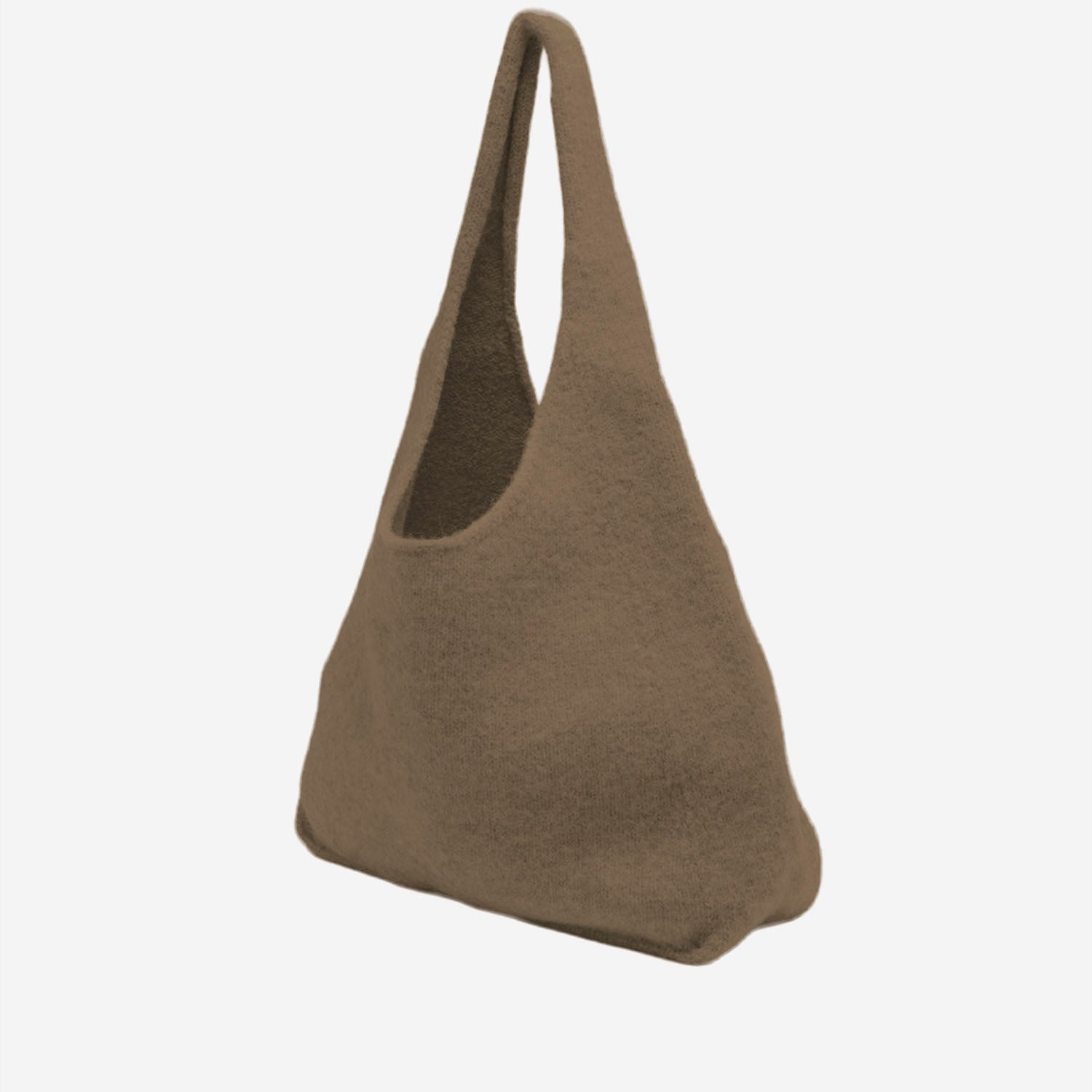 BORSA A SPALLA IN LANA E ALPACA AW25A1728Y195 TOBACCO LAUREN MANOOGIAN 
