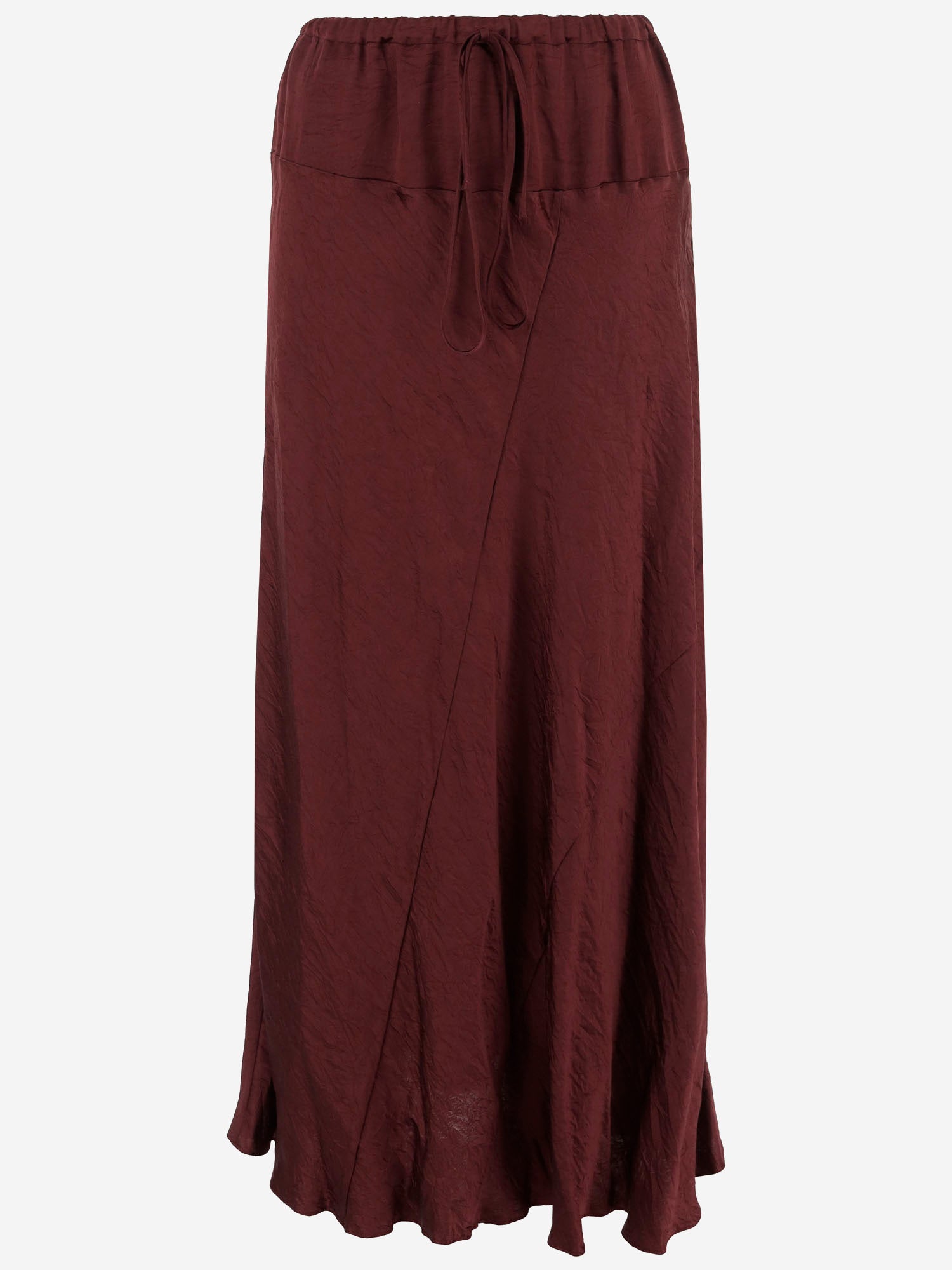GONNA LUNGA IN RAYON CON COULISSE AW25B2526W170 MERLOT* LAUREN MANOOGIAN 