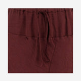 GONNA LUNGA IN RAYON CON COULISSE AW25B2526W170 MERLOT* LAUREN MANOOGIAN 