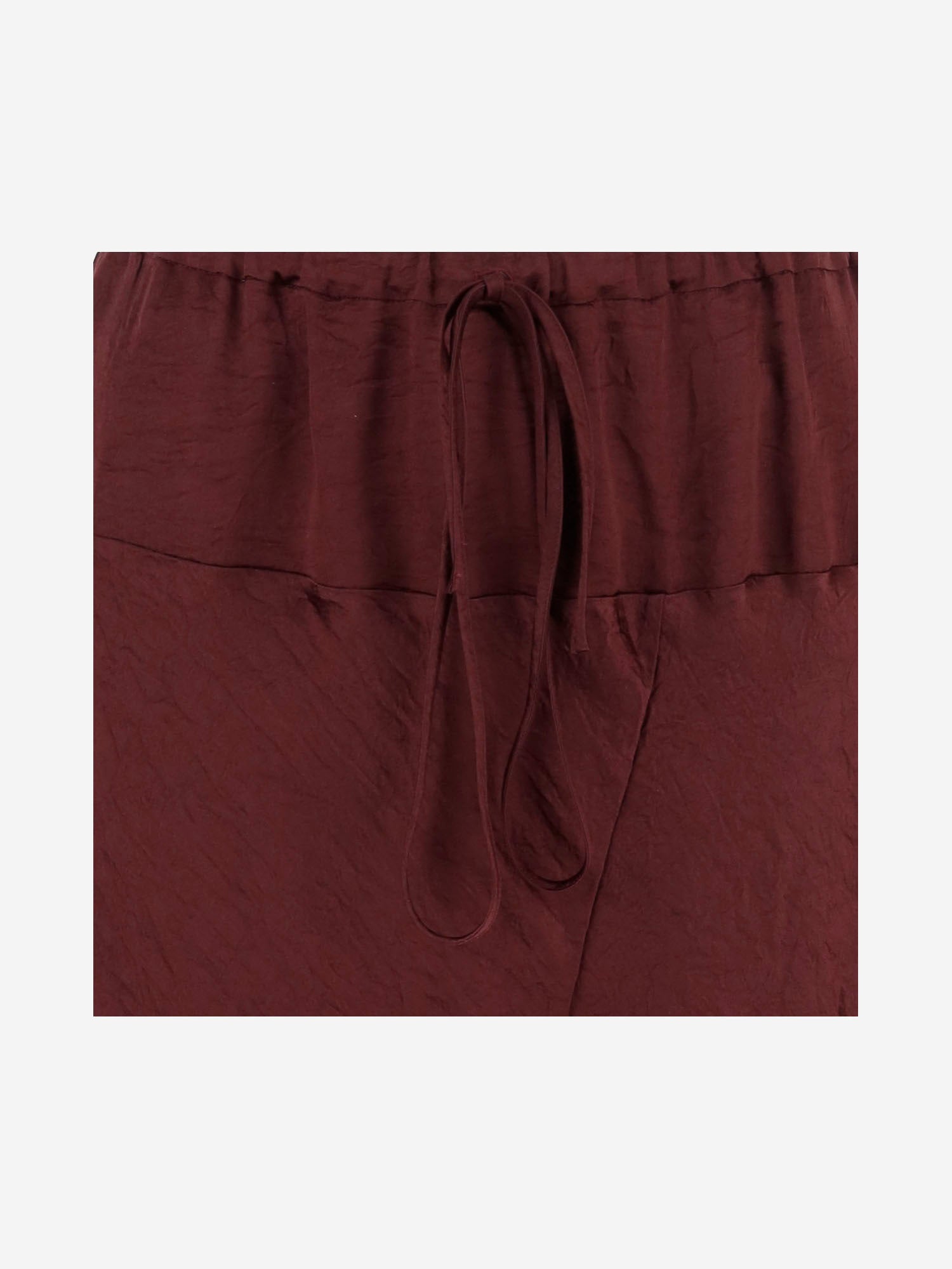 GONNA LUNGA IN RAYON CON COULISSE AW25B2526W170 MERLOT* LAUREN MANOOGIAN 
