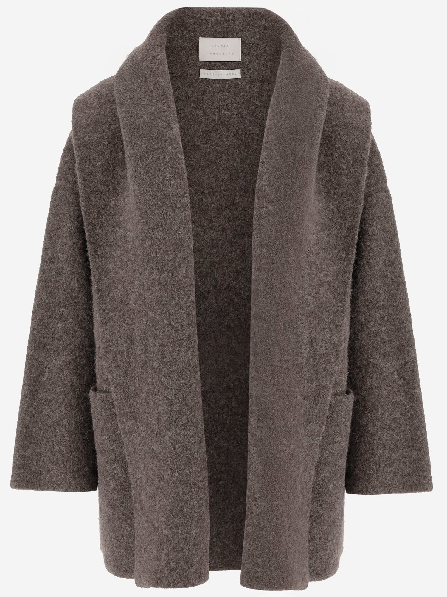 CAPPOTTO IN MISTO BABY ALPACA E LANA MERINO AW25C1180Y119 BLACKENED LAUREN MANOOGIAN 