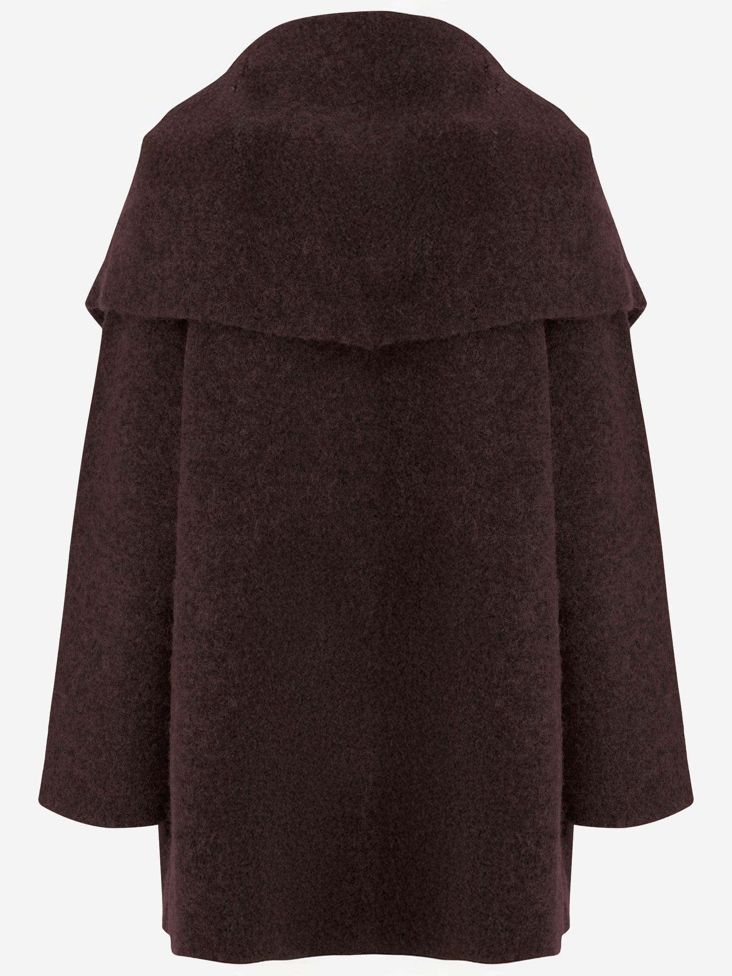 CAPPOTTO IN MISTO BABY ALPACA E LANA MERINO AW25C1180Y119 MERLOT LAUREN MANOOGIAN 