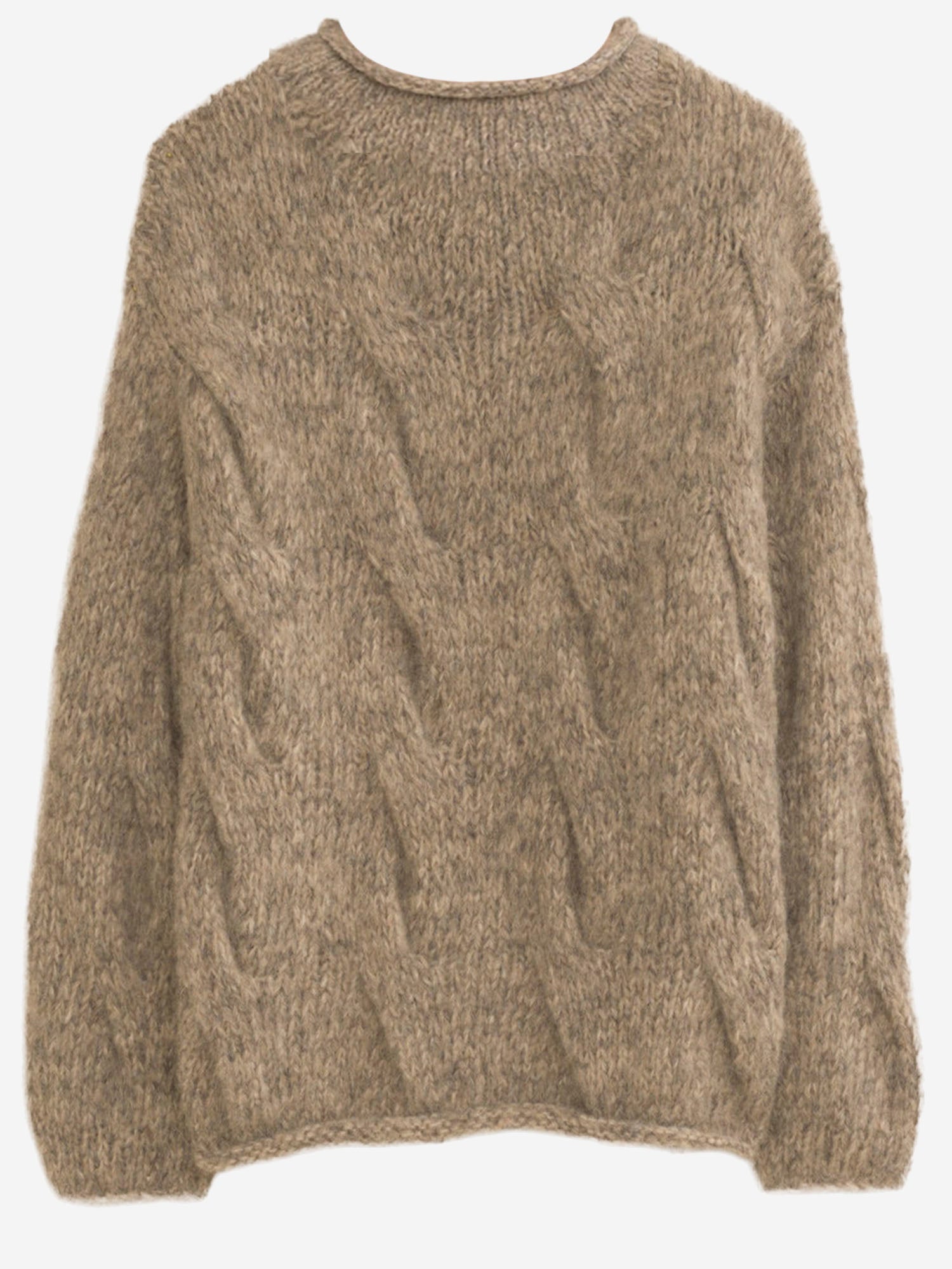 MAGLIONE IN LANA E ALPACA AW25T2492Y302 HUSK LAUREN MANOOGIAN 
