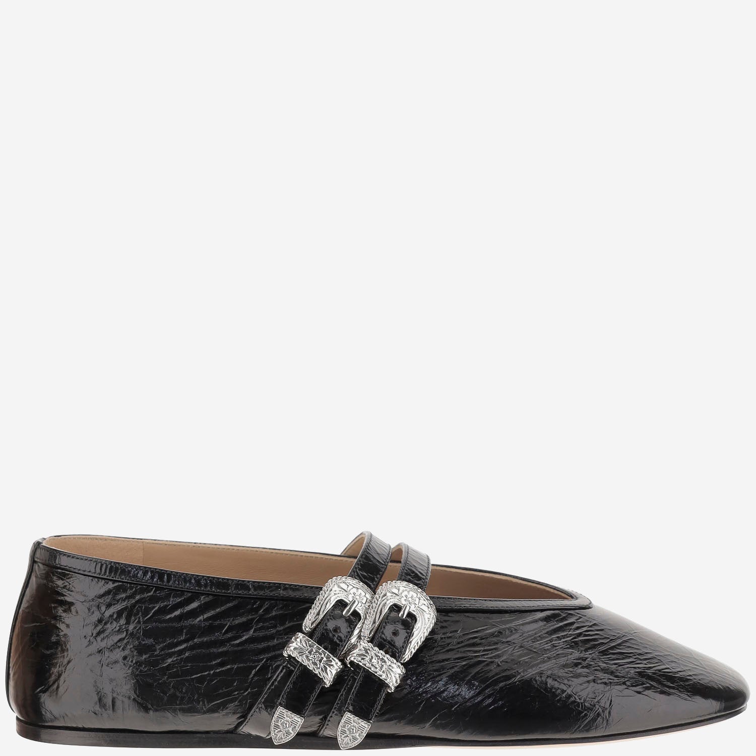BALLERINE CLAUDIA IN PELLE LAMINATA BCSNPLBLA BLA LE MONDE BERYL 