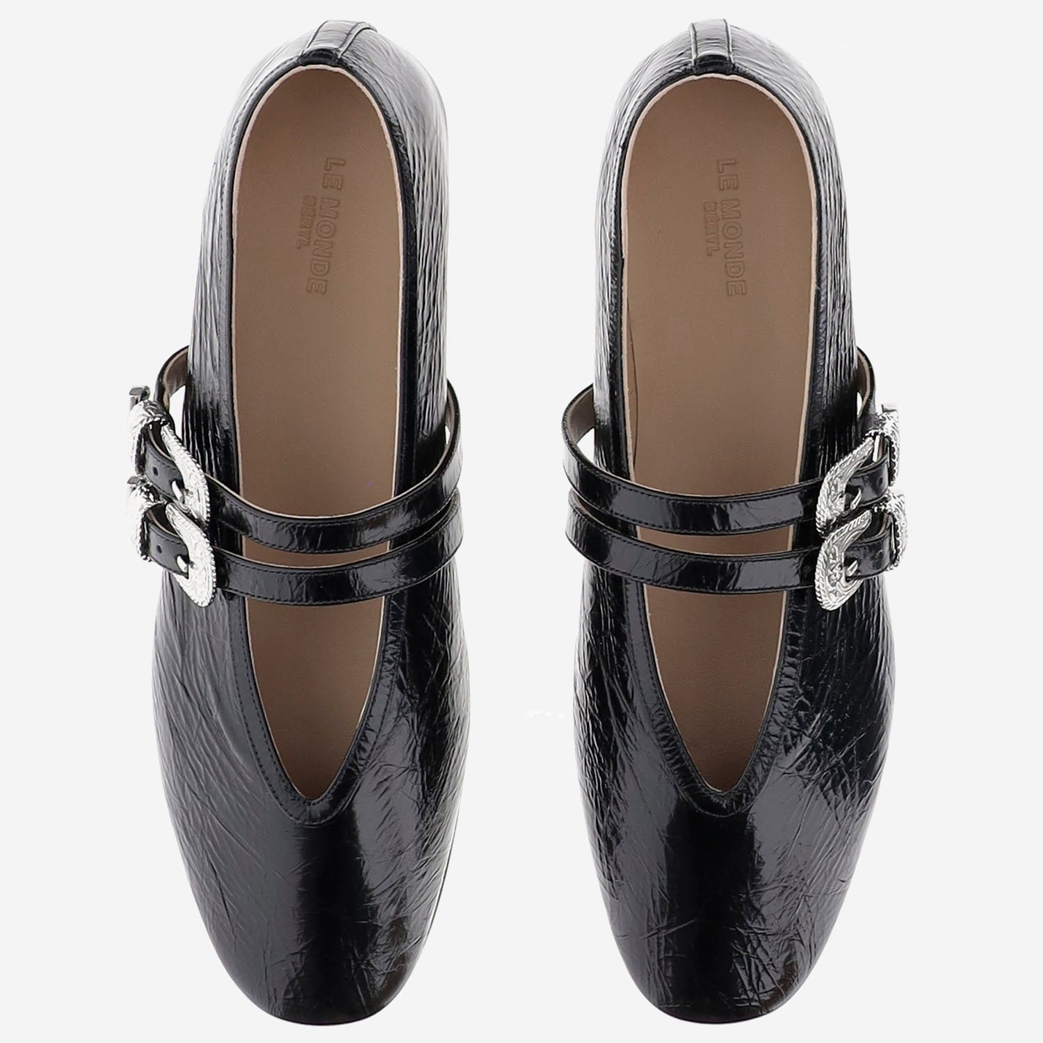 BALLERINE CLAUDIA IN PELLE LAMINATA BCSNPLBLA BLA LE MONDE BERYL 