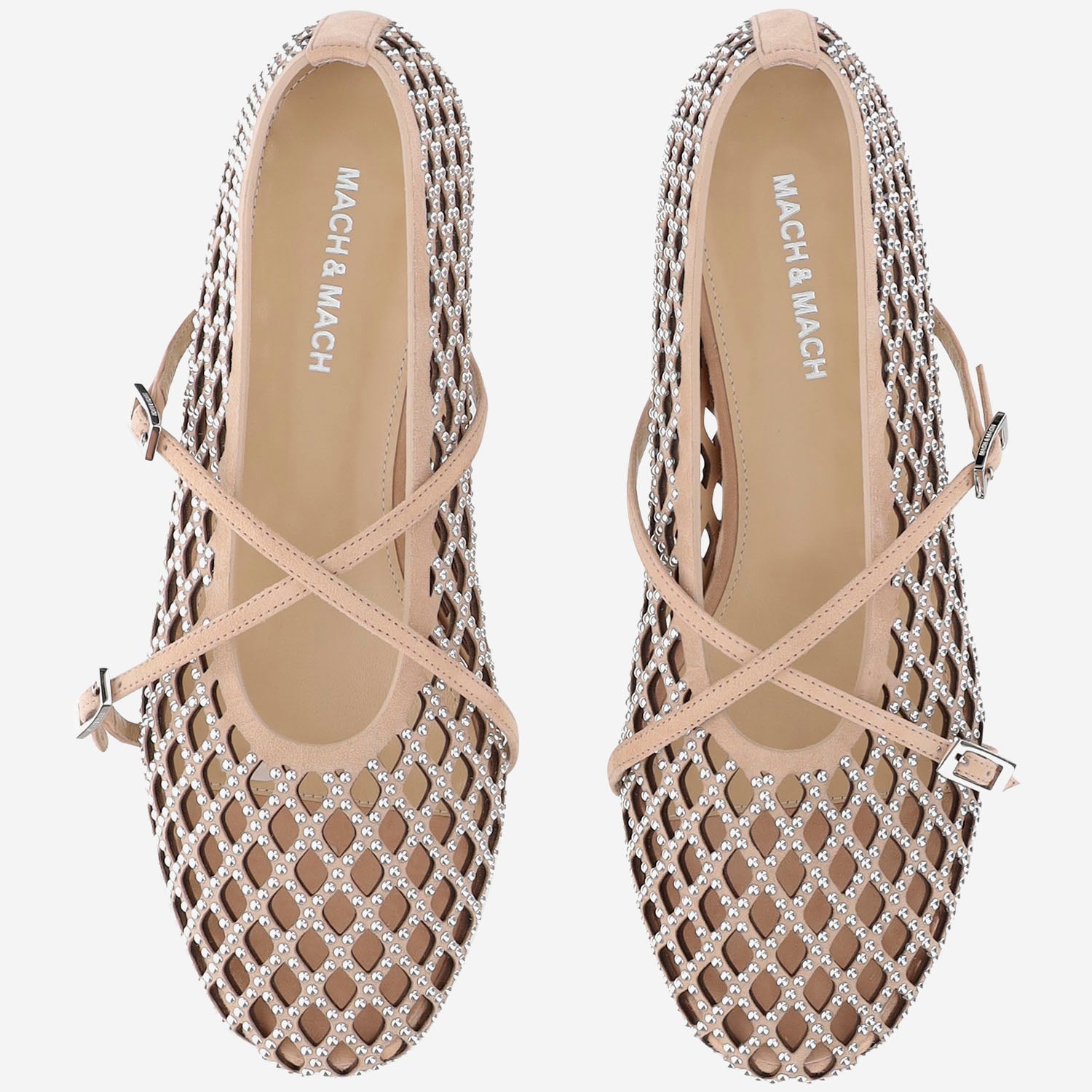 Ballerine in pelle con perline S103710 SUENUD MACH & MACH 