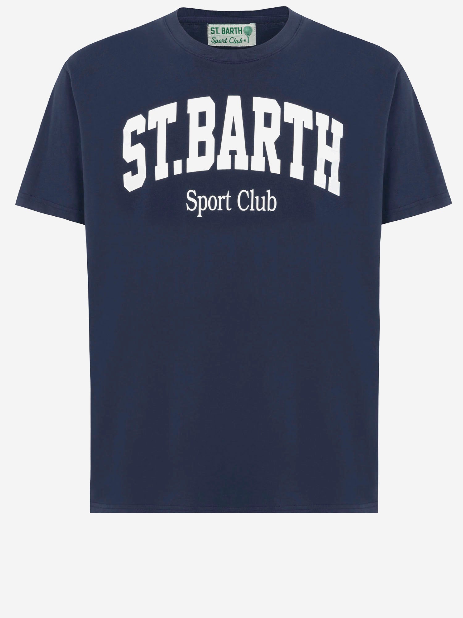 T-SHIRT IN COTONE CON STAMPA LOGO ARN0001 00860I MC2 SAINT BARTH 