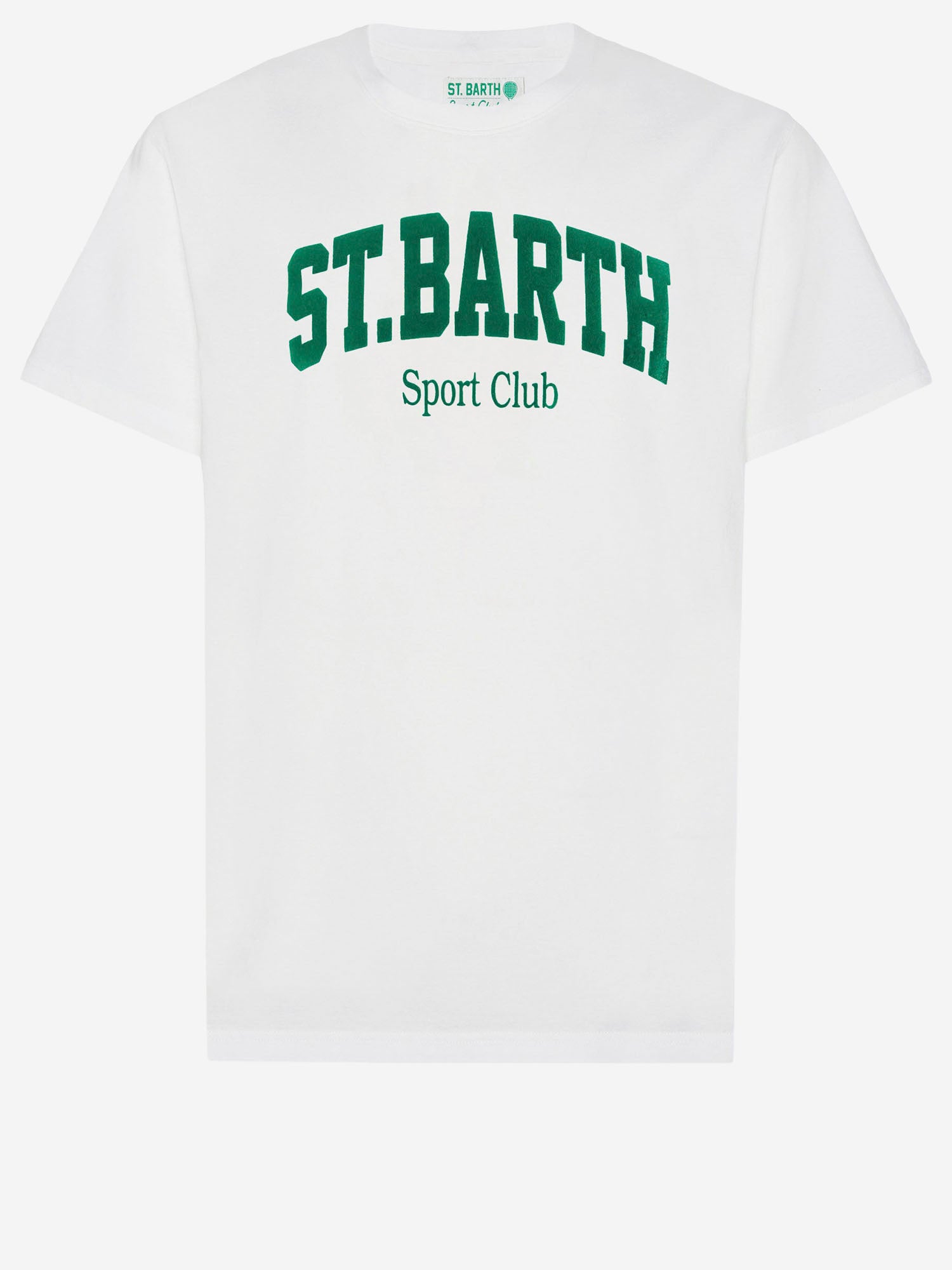 T-SHIRT IN COTONE CON STAMPA LOGO ARN0001 00861I MC2 SAINT BARTH 