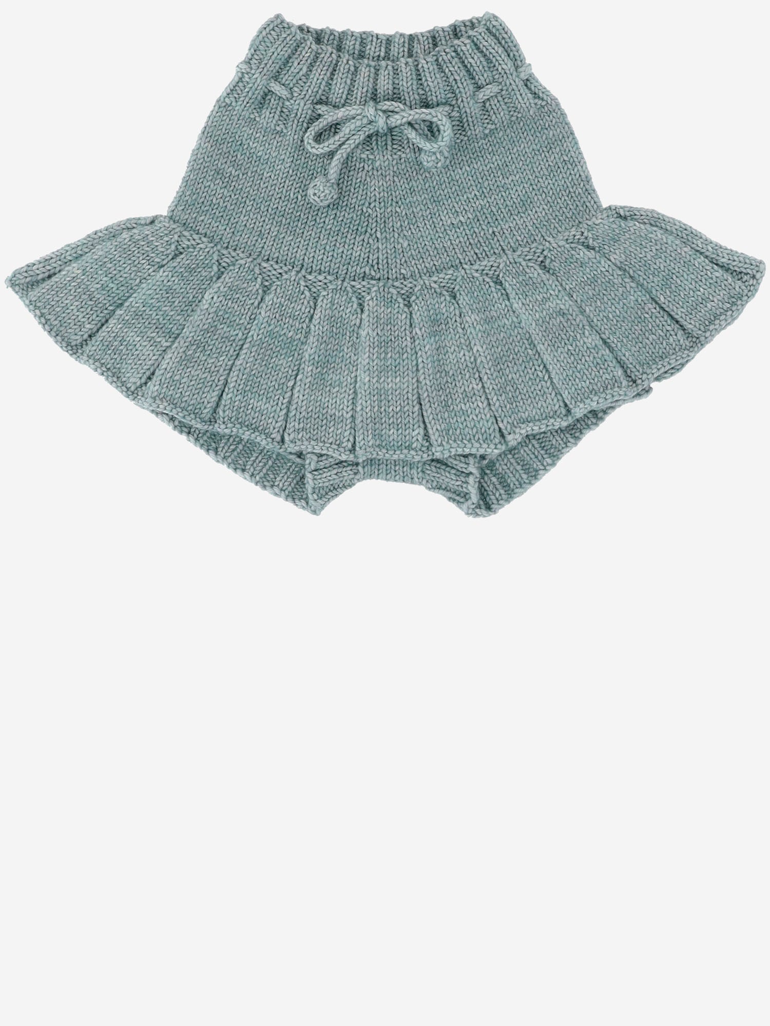 GONNA IN LANA CON SHORTS INTEGRATI E COULISSE K1003W25 315 MISHA & PUFF KIDS 