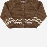 CARDIGAN IN LANA CON MOTIVO GRAFICO K1220W25 762 MISHA & PUFF KIDS 