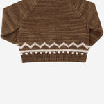CARDIGAN IN LANA CON MOTIVO GRAFICO K1220W25 762 MISHA & PUFF KIDS 