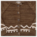 CARDIGAN IN LANA CON MOTIVO GRAFICO K1220W25 762 MISHA & PUFF KIDS 