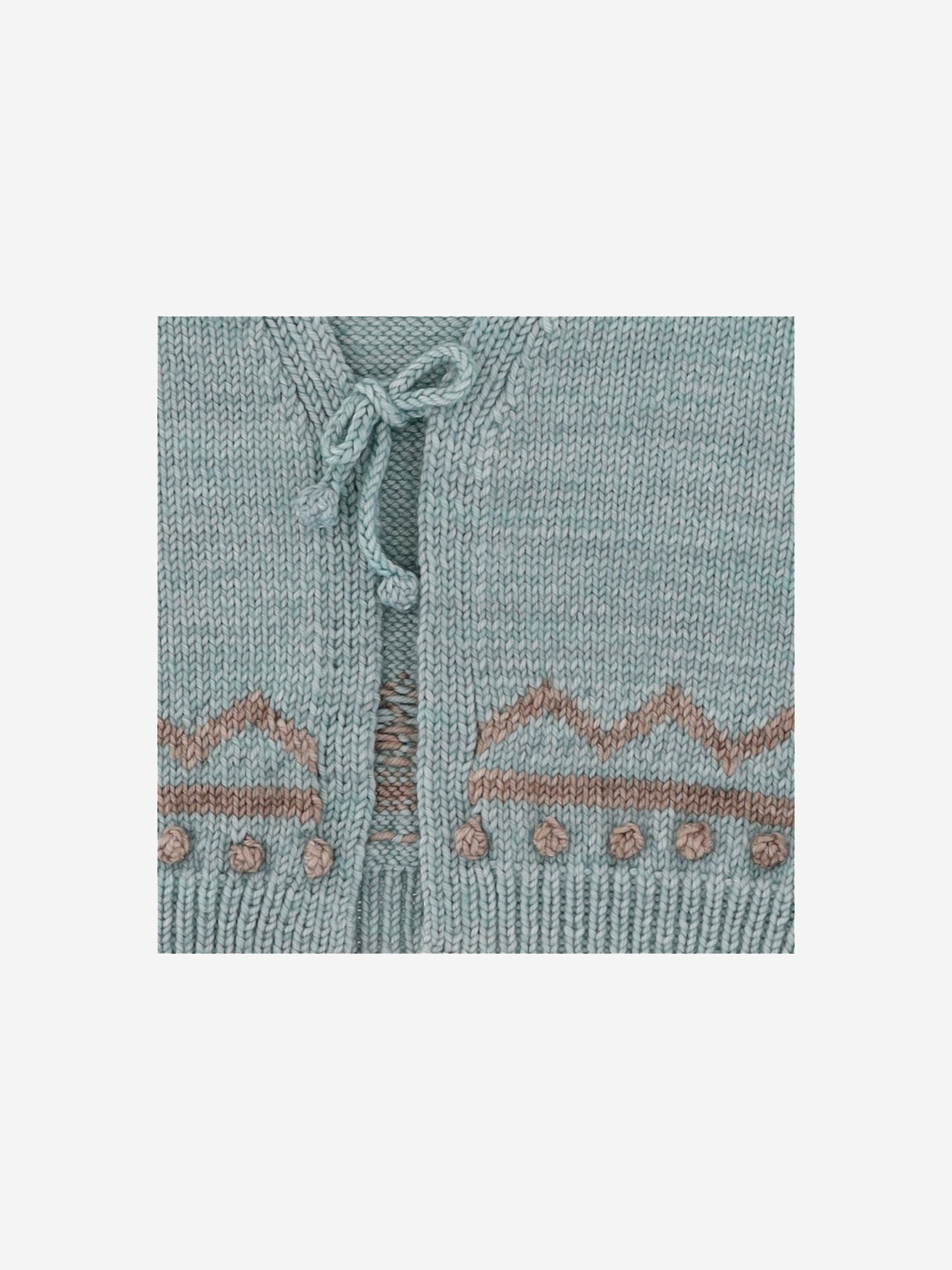 GILET IN LANA MERINO CON MOTIVO GRAFICO K1223W25 315 MISHA & PUFF KIDS 